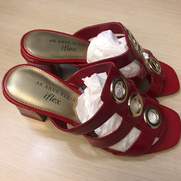 ❗️❗️❗️❗️👠Red AK ANNE KLEIN 👠 - Picture 4 of 4